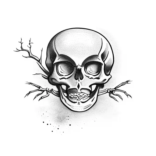 Skeleton Suicide Hanging From Creepy Tree