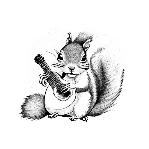 Squirrel Playing Guitar