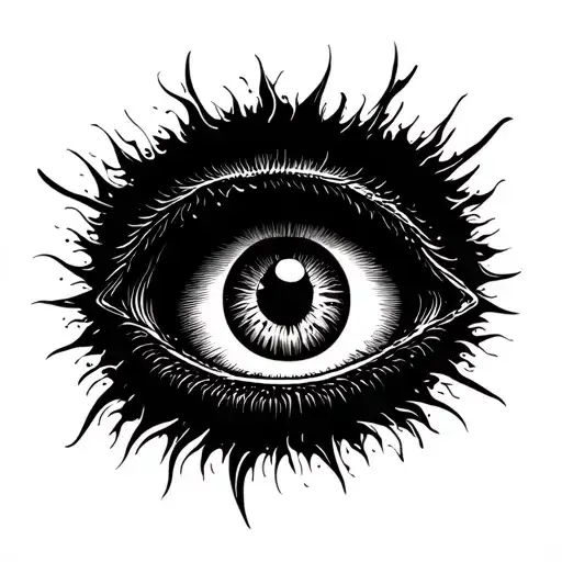 A Black Hole Merged With An Eye Inside