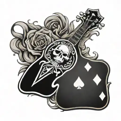 Combine The Ace Of Spades With A Metallica Logo In A Unique And Edgy Design