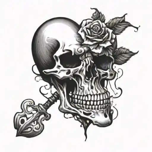 Heart And Skull
