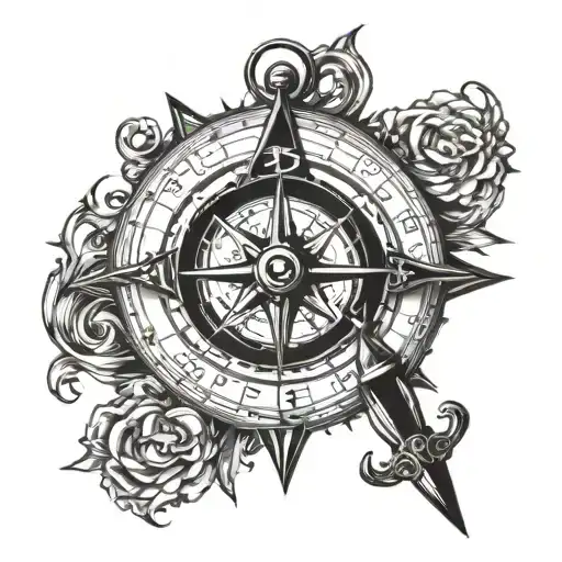 Compass And Trident Piercing