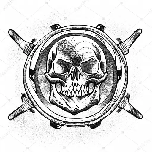 Skull Steering Wheel Bmx Teeth