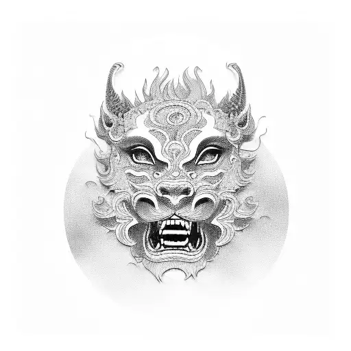 General Riding Foo Dog