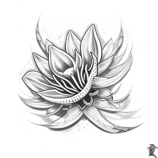 Blood Lily With Viper Wrapping Around