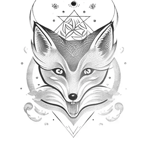 Fully Body Fox Demon With Alchemy Symbols