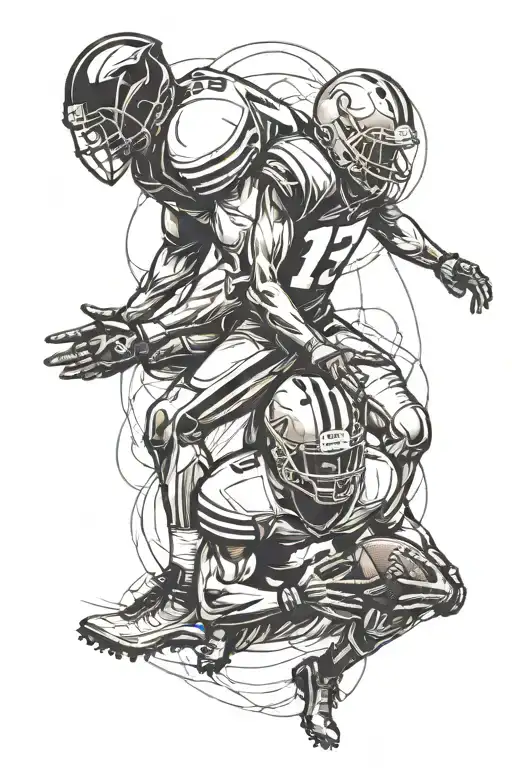 Brothers Football Player