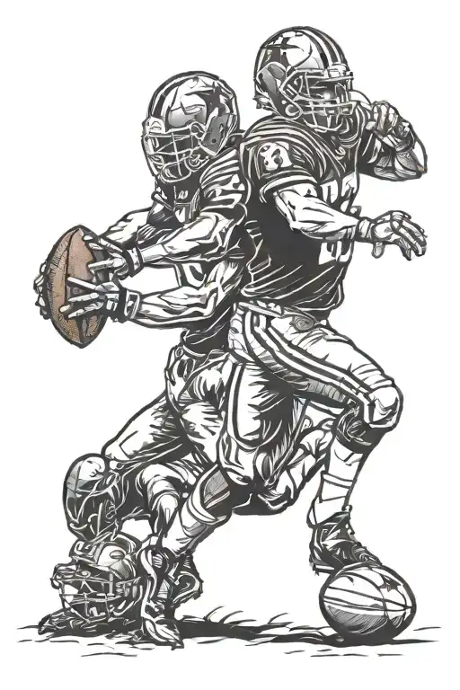 Brothers Football Player