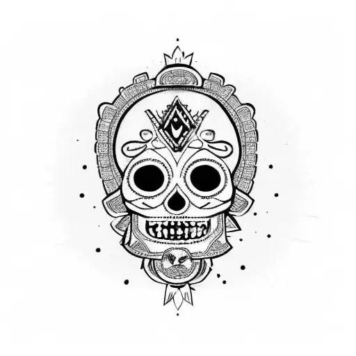 Aztec Day Of The Dead Luchador