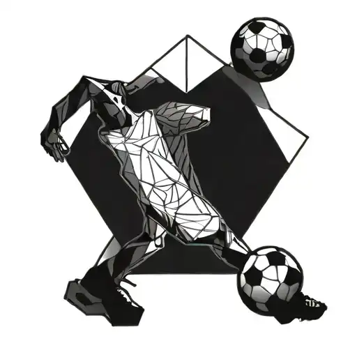 A Geometric Football Design Incorporating Elements Of Strength Training Equipment