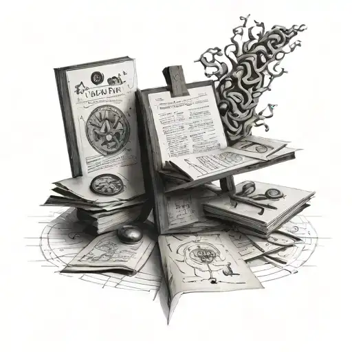 Black And Grey A Table With Papers Genetic Symbols Medical Books Photos Of Family