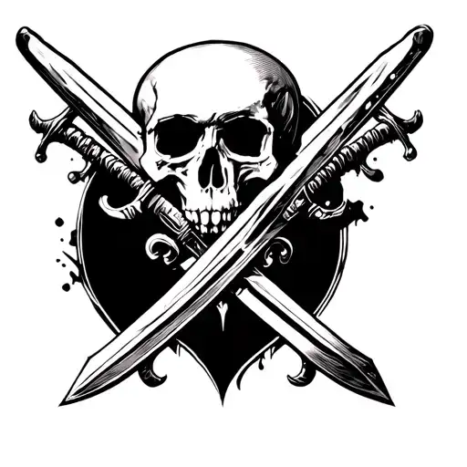 Skull And Swords Crossed