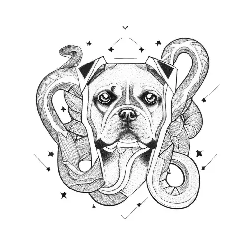 Constellation Dog & Snake