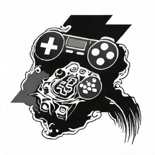 Memorial Tattoo With Date Based On Video Games