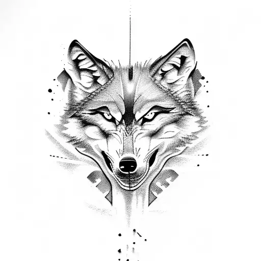 Wolf Skeleton Running