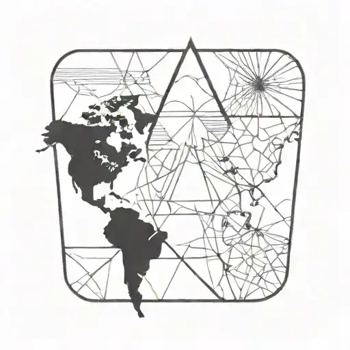 Living Abroad Geometric Sketch Style