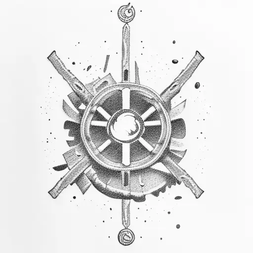 Shipwreck In A Bottle With A Coffee Theme