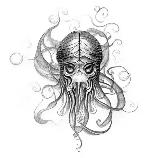 Man Of War Jelly Fish Forarm Half Sleeve