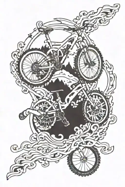 1175 But The Letters Are Mountain Bike Themed