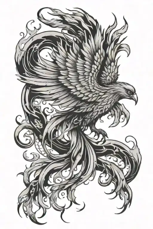 Phoenix Rising From The Ashes