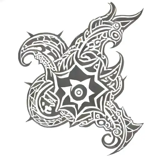 Tribal Tattoo Featuring