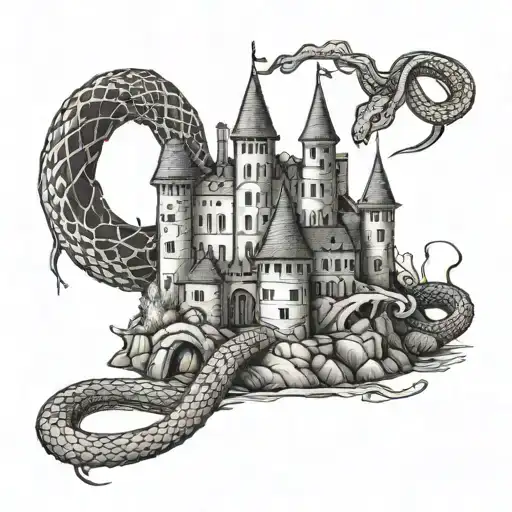 Castle With Snake