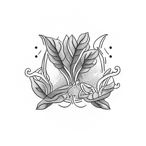 An Intricate Coffee Plant Intertwined With Famous Landmarks