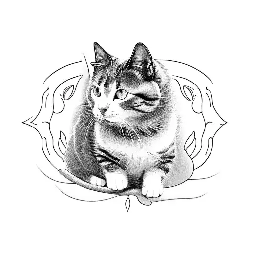 Black And White Short Hair Cat