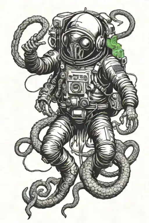 Astronaut Horror Cthulu