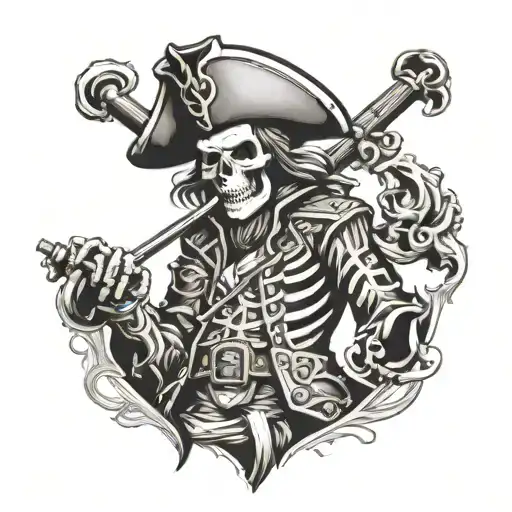 Skeleton Pirate Captain