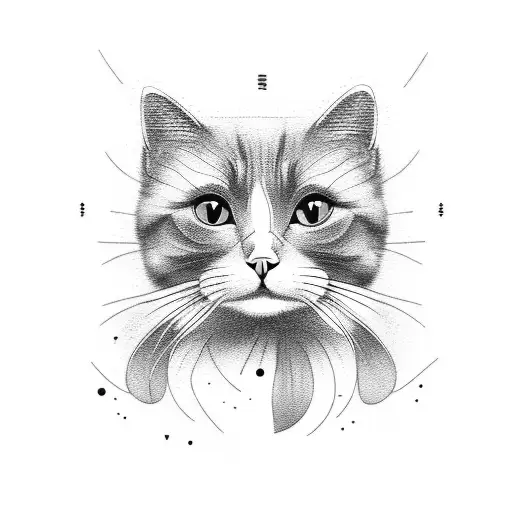 Cute Minimalistic Cat