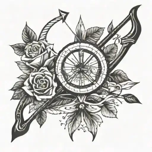 Bow And Arrow With Date