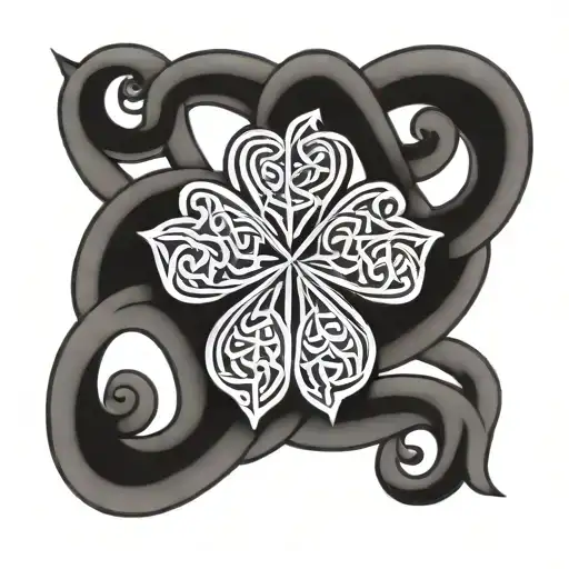 Irish Knot Design Incorporating The Name Casey