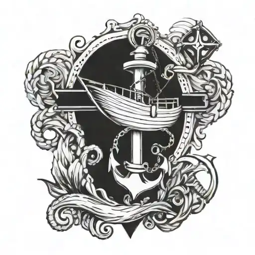 Cross With Boat Anchor