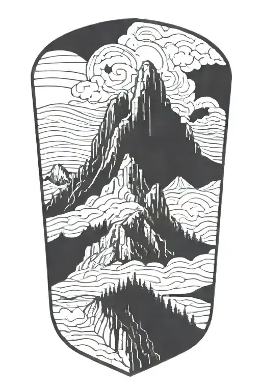 American Landmark Merged With Elements