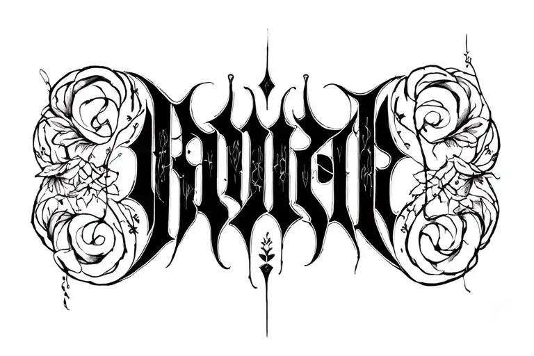 Minimalistic Text Gothic