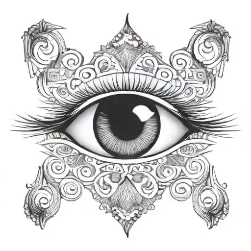 Illluminati Eyes And The Background