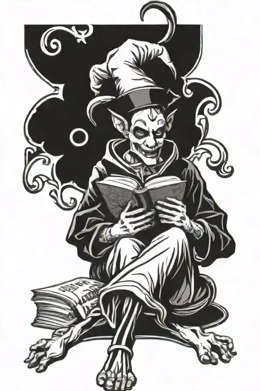 Jester Reading A Book