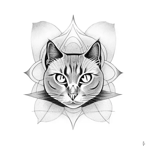 Black Cat With A Third Eye