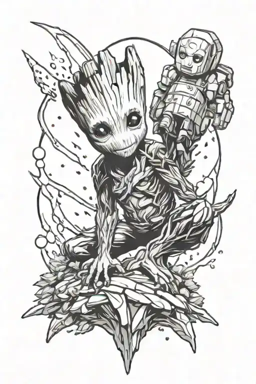 Guardians Of The Galaxy Groot And Rocket