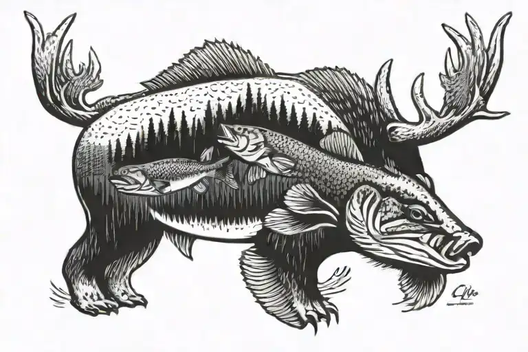 North Carolina Wildlife Deer Red Drum Rainbow Trout Black Bear