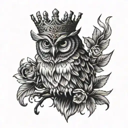 Owl And Crown