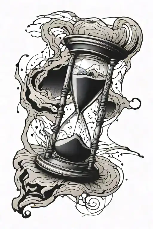 Cracked Hourglass Leaking Sand