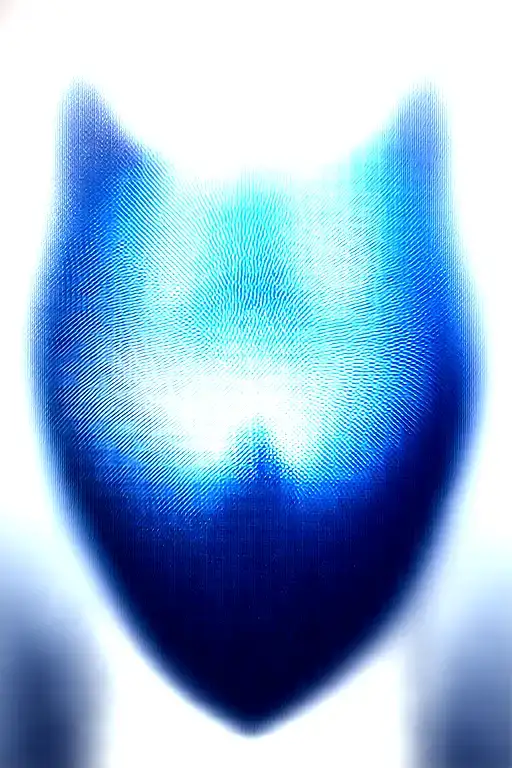 Growling Wolf Face And Realistic Rocky Mountains Inside