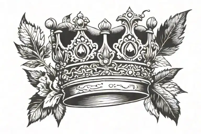 King Crown On Woodland Background