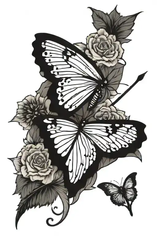 Butterfly With Dagger