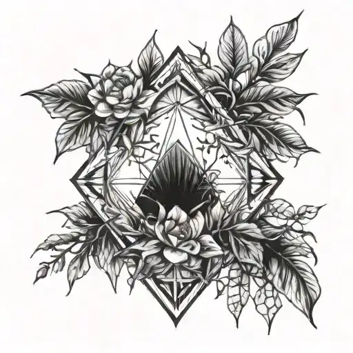 Diamond With Dying Plants Around It