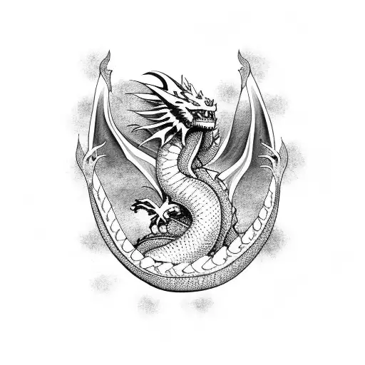 Dragon With Trees