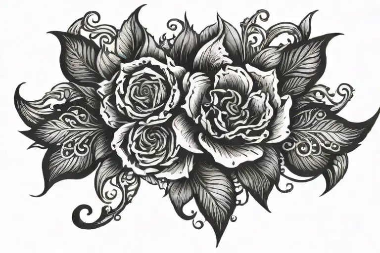 All Black Grey Design