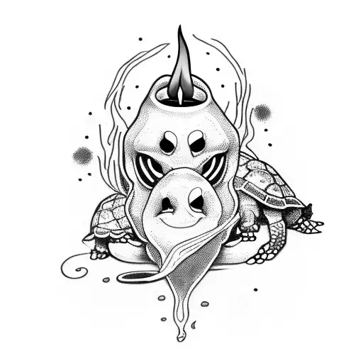 Candle Burning At Both Ends With Turtles And Friendship And Death Of A Loved One